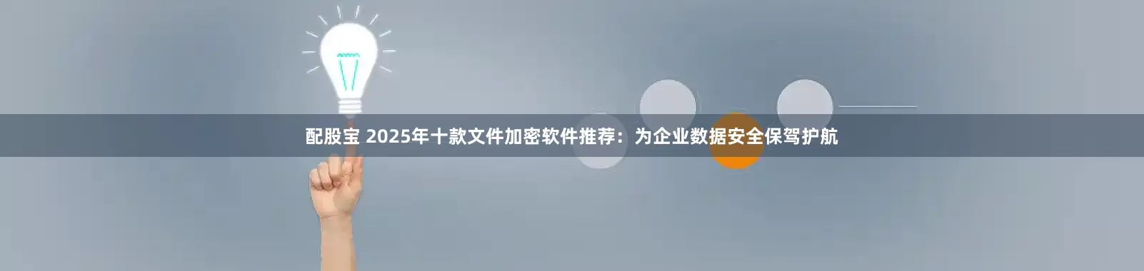 配股宝 2025年十款文件加密软件推荐：为企业数据安全保驾护航